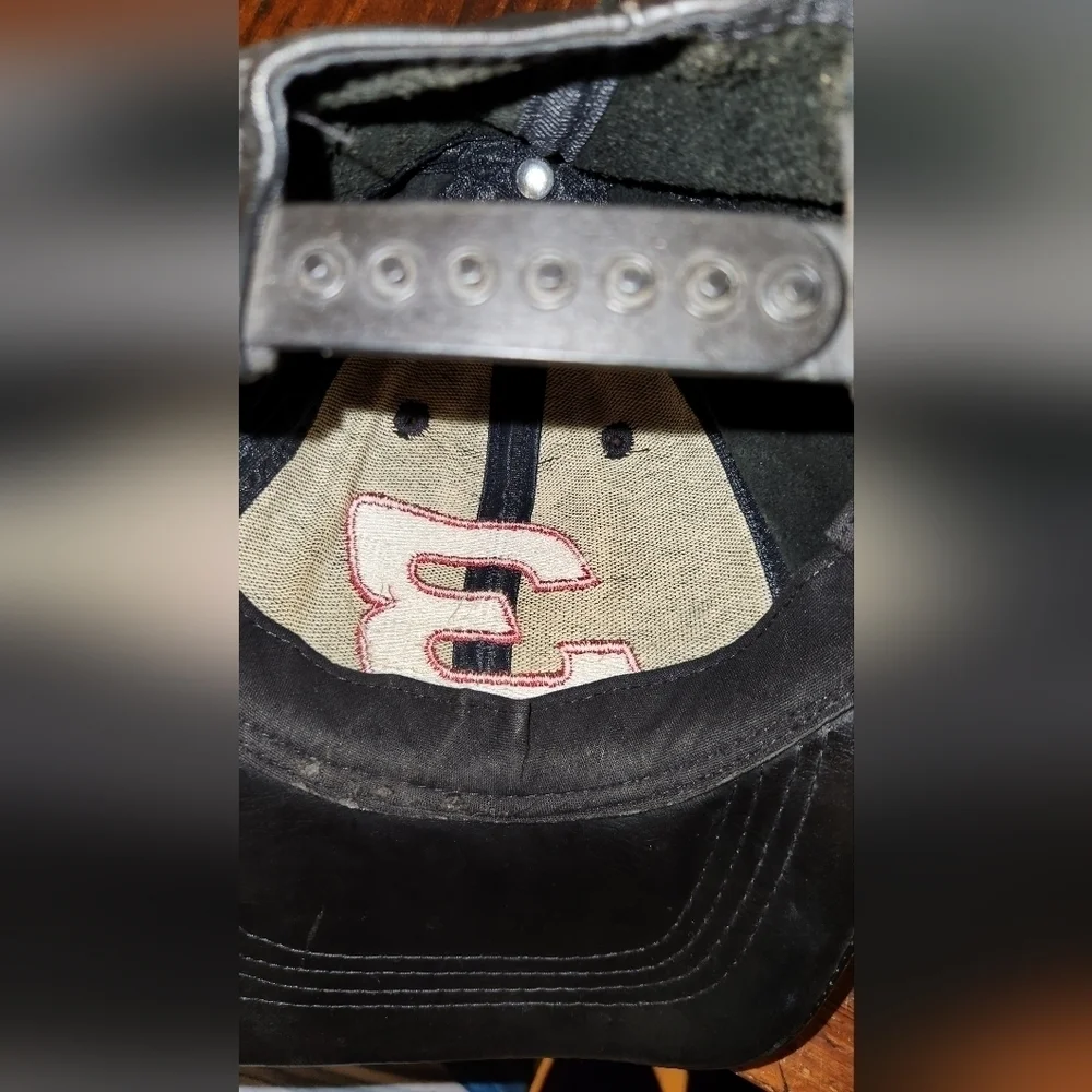 Vintage Dale Earnhardt Sr 100% LEATHER Trucker hat osfm - Picture 4 of 4